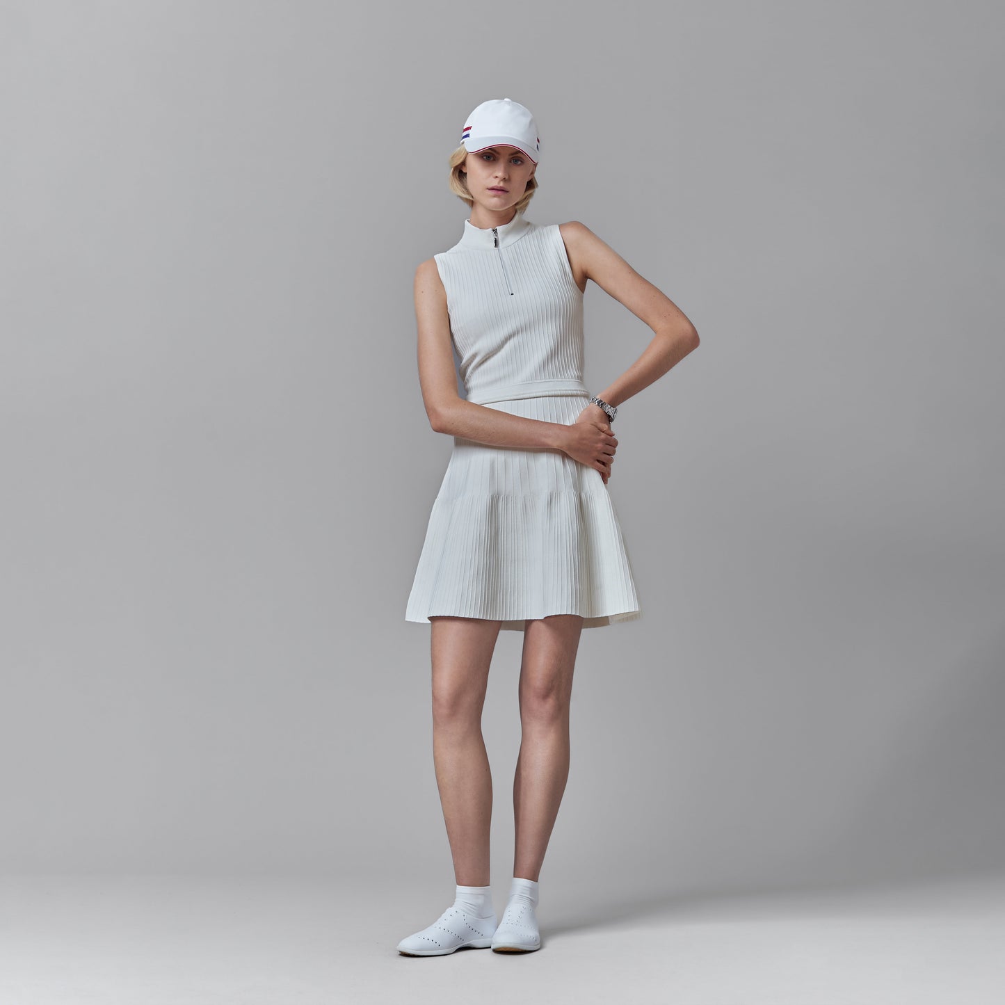 Power Stretch Dress - White