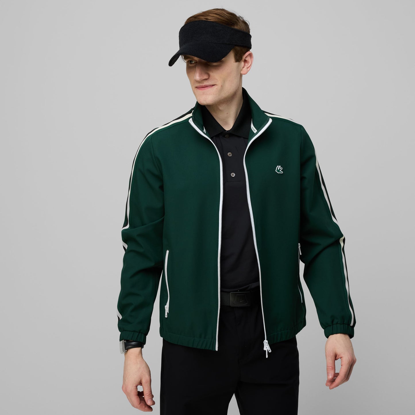 Ribbon Track Jacket - Pine Green