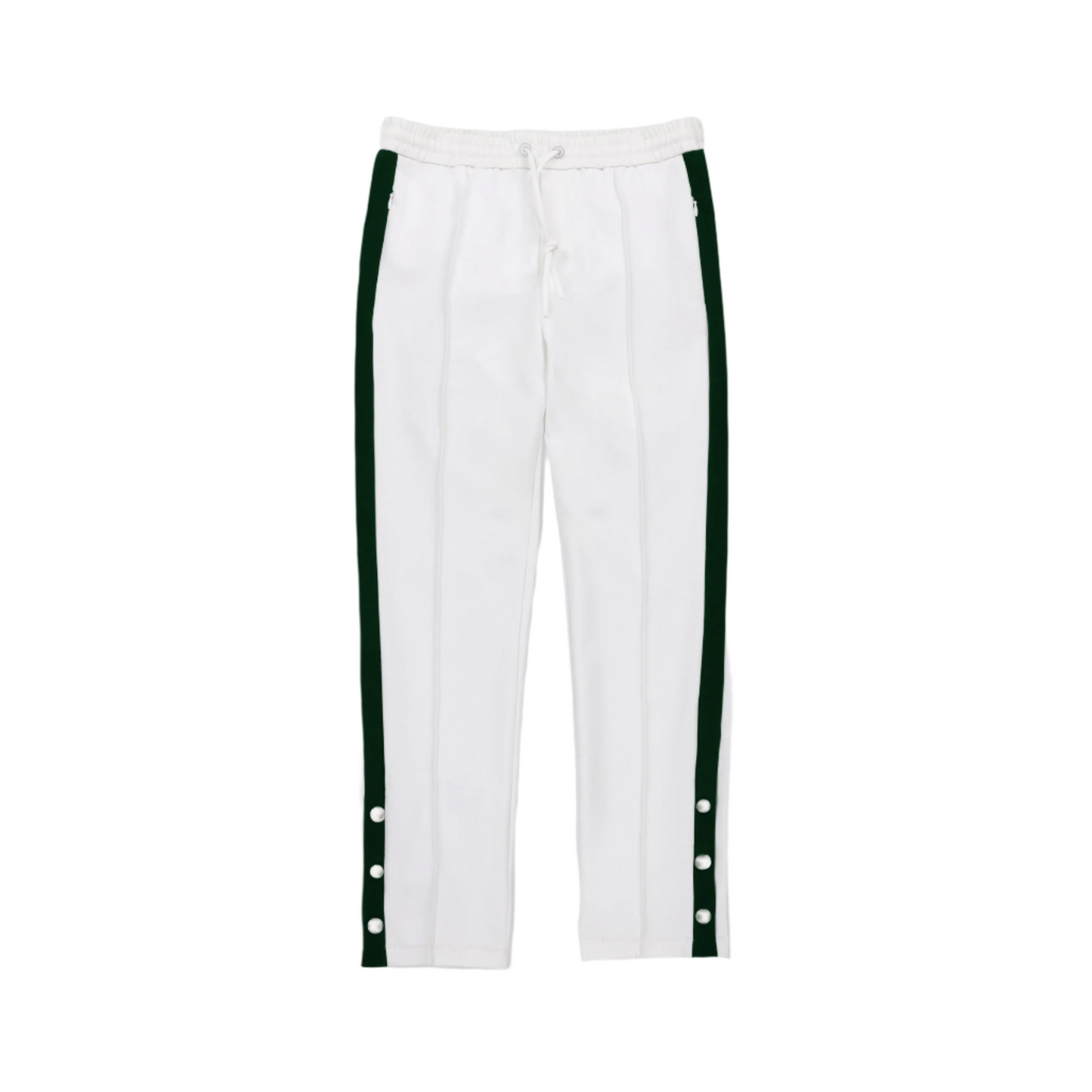 Striped Sport Pant - White/Pine Green