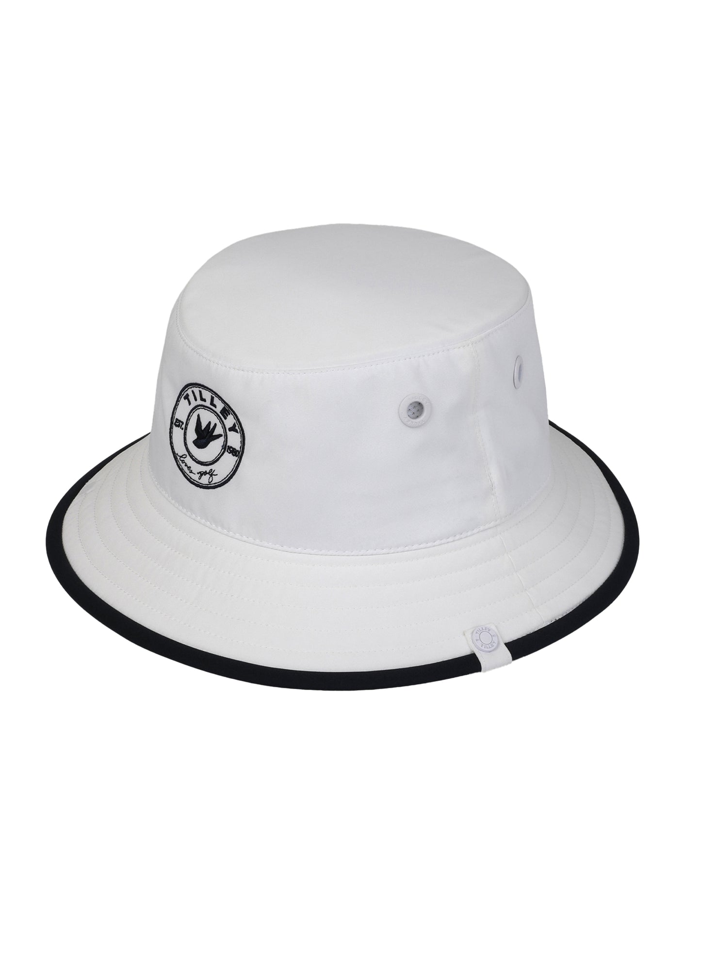 Tilley Crest Bucket - White/Navy