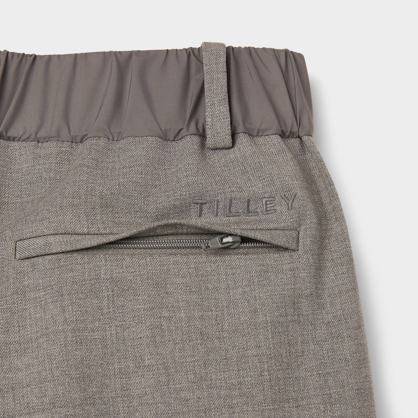 Wool Tech Straight Leg Pant - Grey