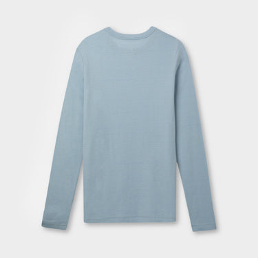 Merino Rib LS Tee - Light Blue