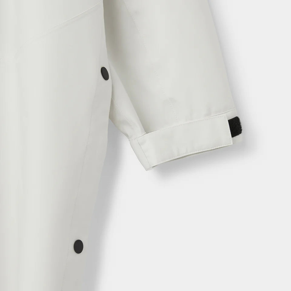 Unisex Packable Hooded Poncho - White