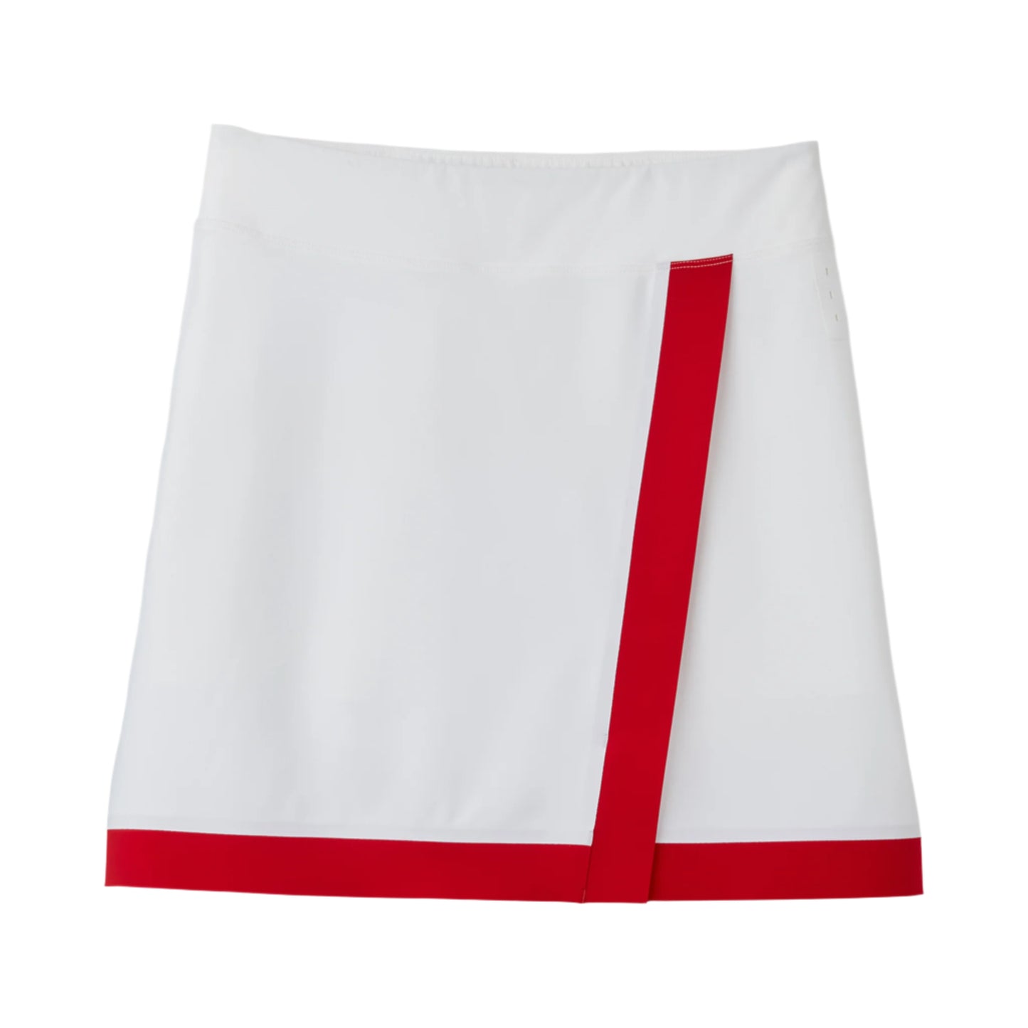 Contrast Stripe Skort - White