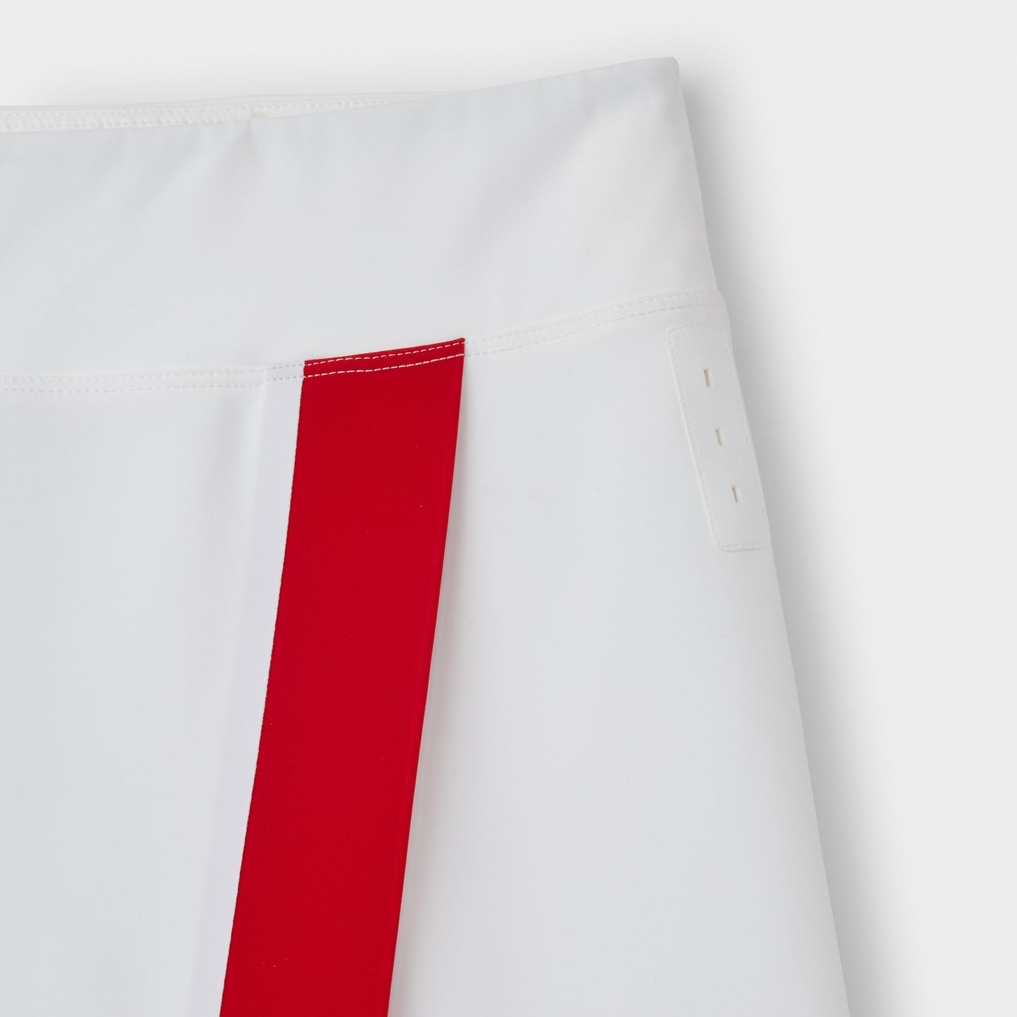 Contrast Stripe Skort - White