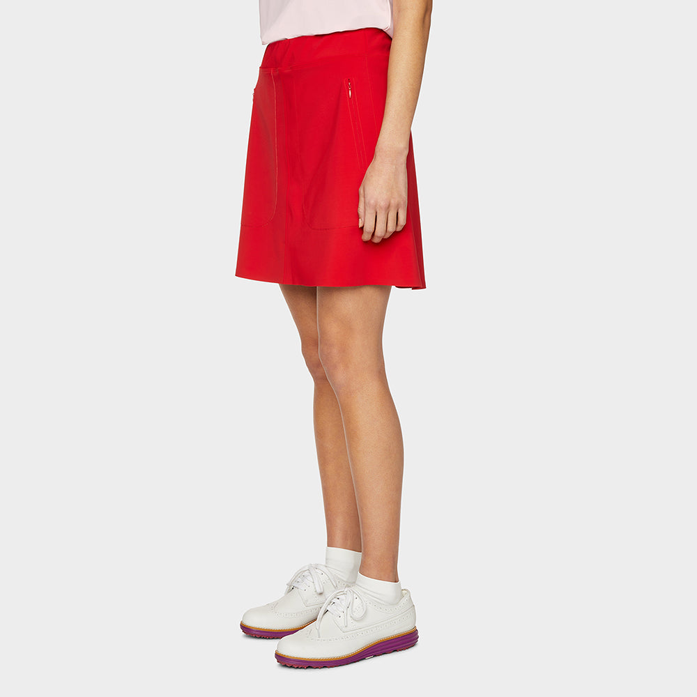 A-Line Pocket Performance Skort - Red