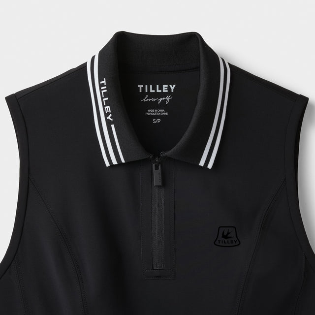 Polo Dress - Black