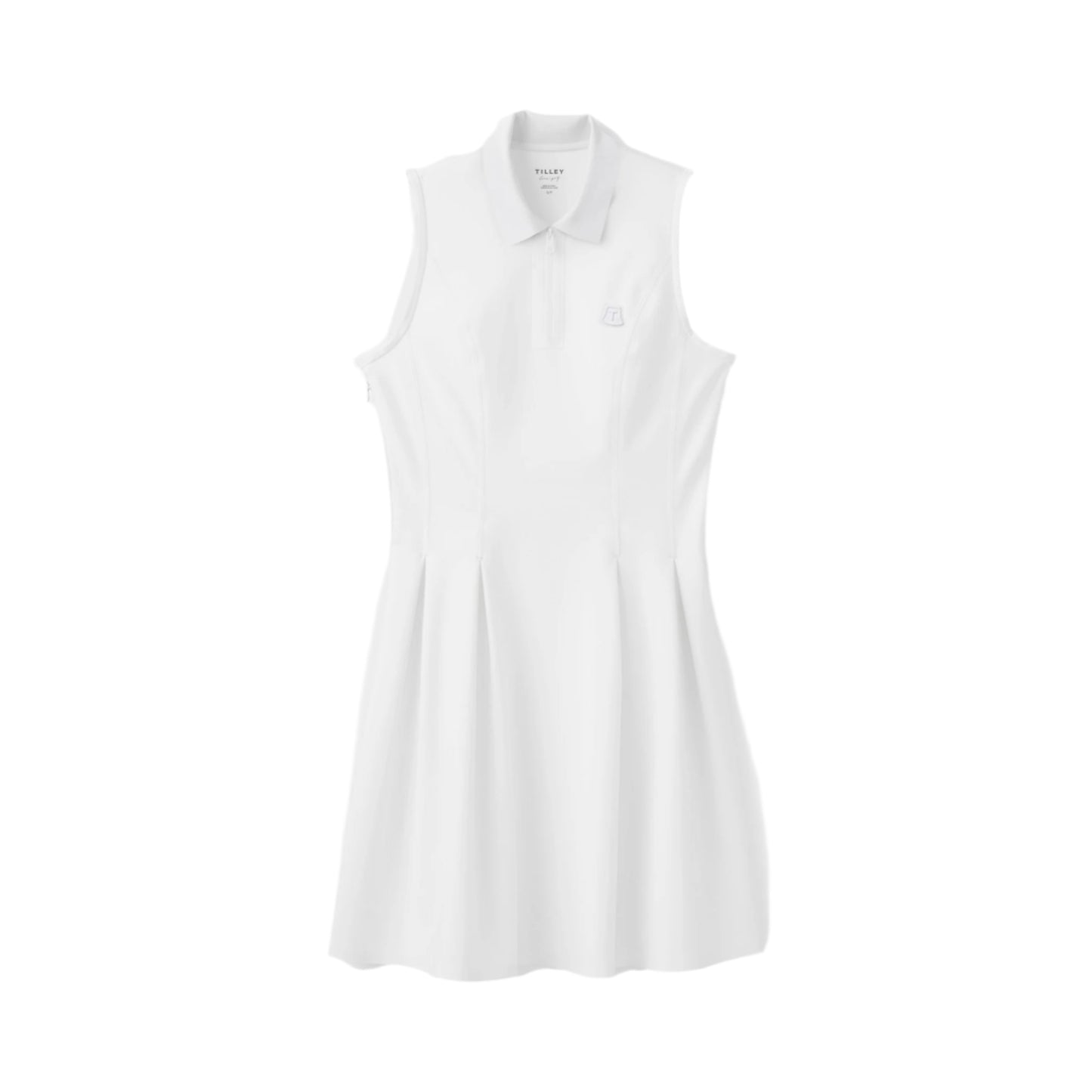 Polo Dress - White/White