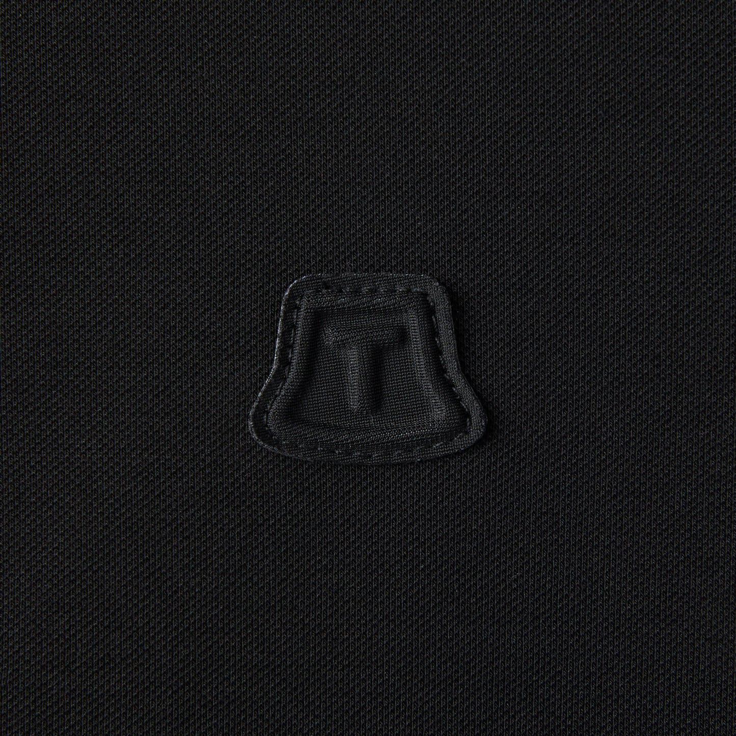Pleated Collar Team Polo - Black