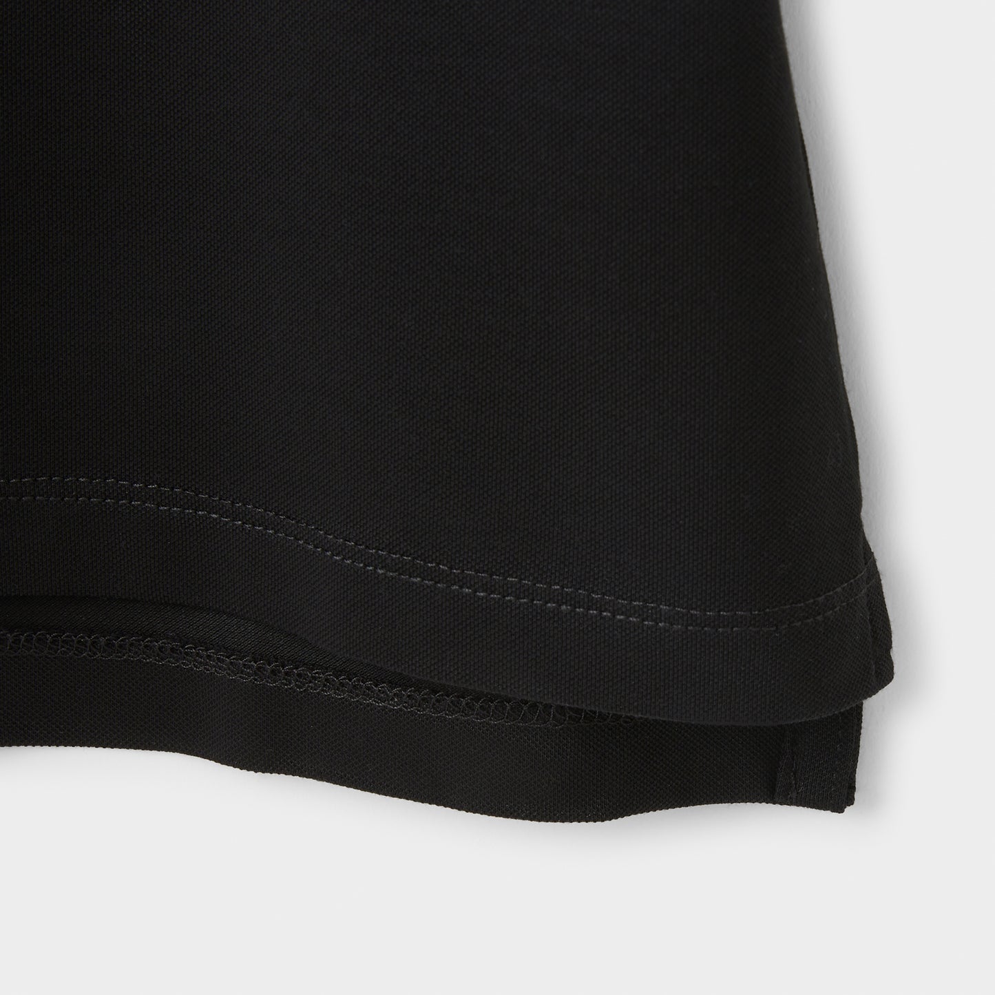 Pleated Collar Team Polo - Black
