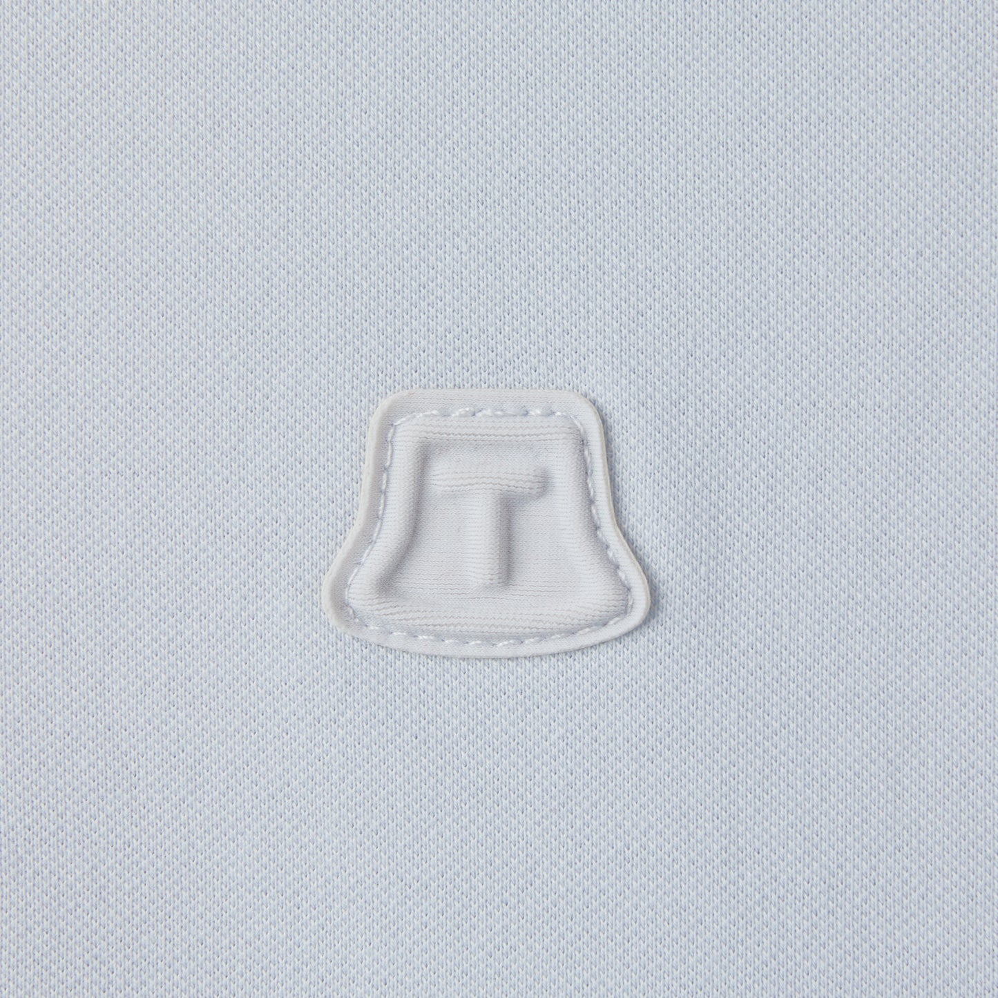 Pleated Collar Polo - Light Blue