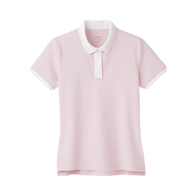 Pleated Collar Polo - Pink