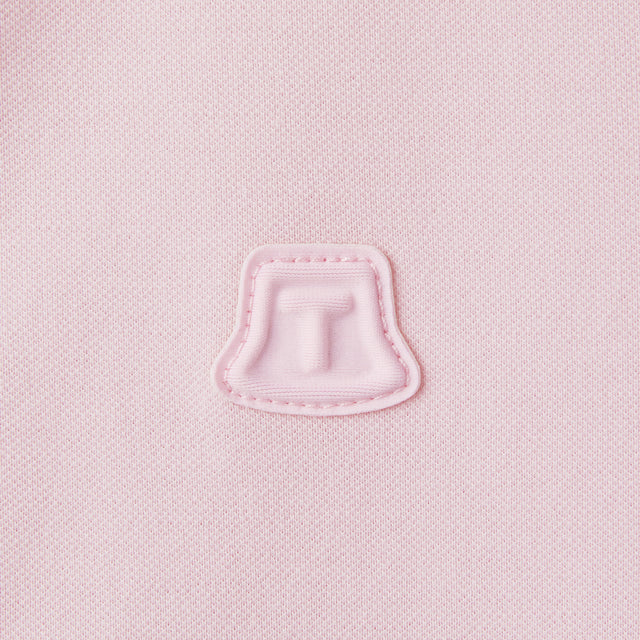 Pleated Collar Polo - Pink
