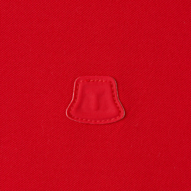 Pleated Collar Polo - Red