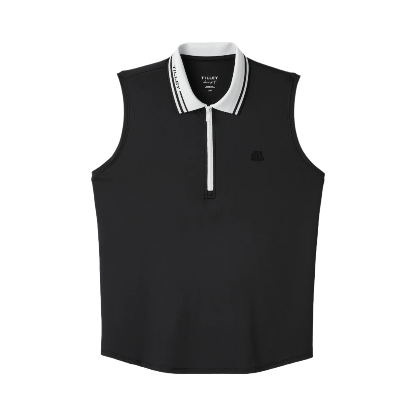 Sleeveless Polo - Black