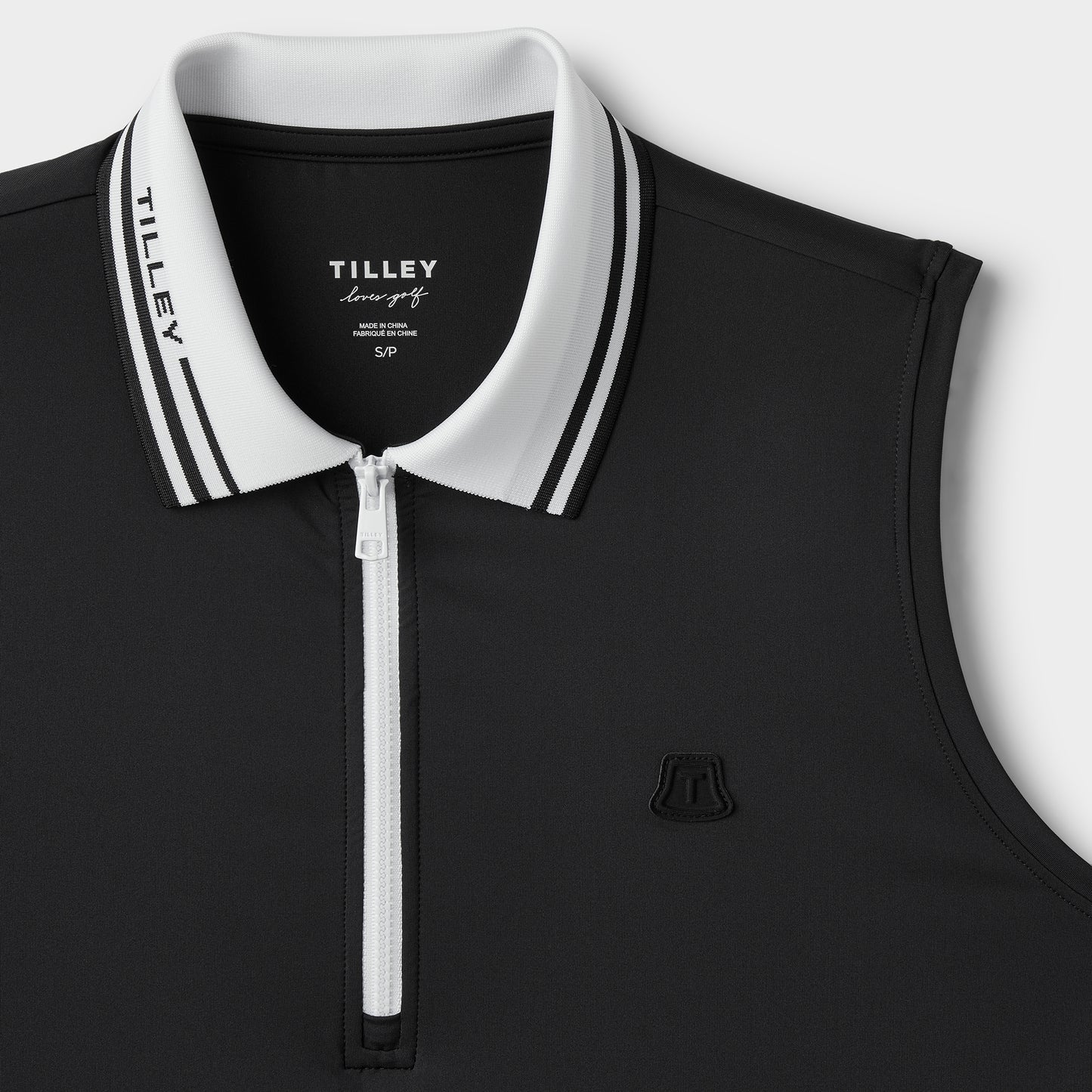 Sleeveless Polo - Black