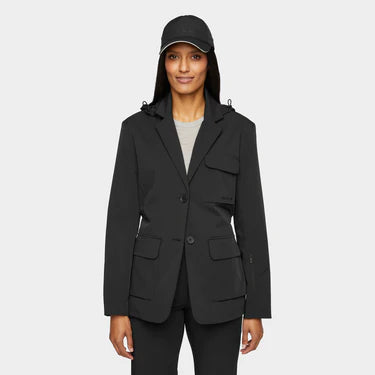 Hooded Tech Blazer - Black