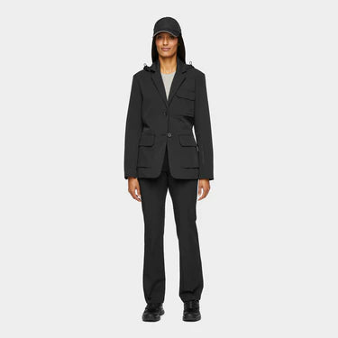 Hooded Tech Blazer - Black