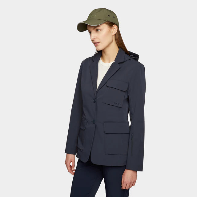Hooded Tech Blazer - Navy