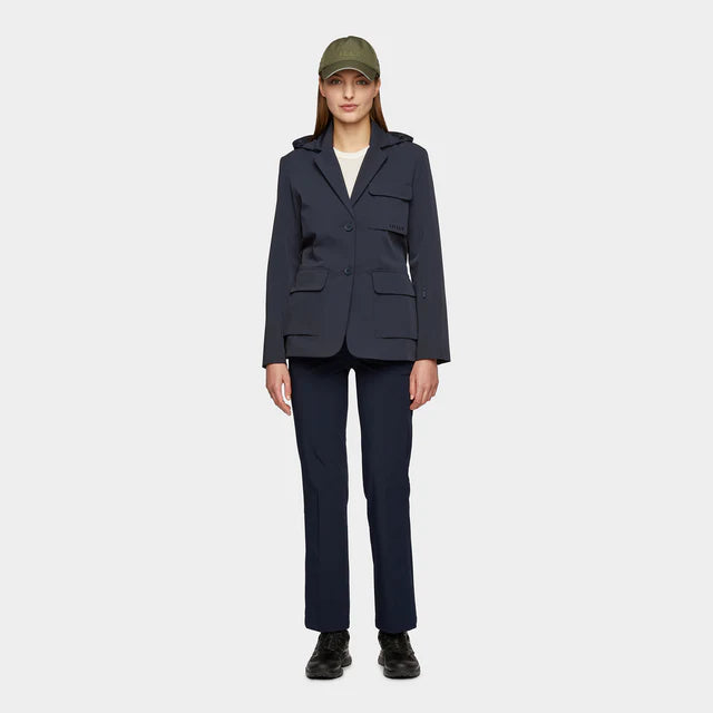 Hooded Tech Blazer - Navy