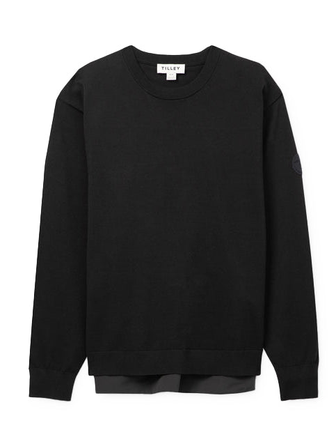 LS Mix Sweater - Black