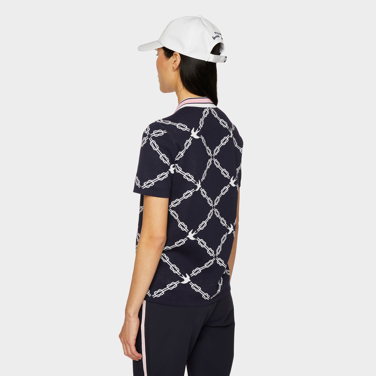 Birdie Jacquard Polo - Navy