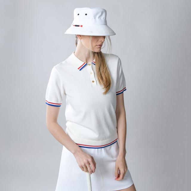 Albatross Polo - White/Red