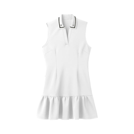 Airloft Ruffle Hem Dress - White