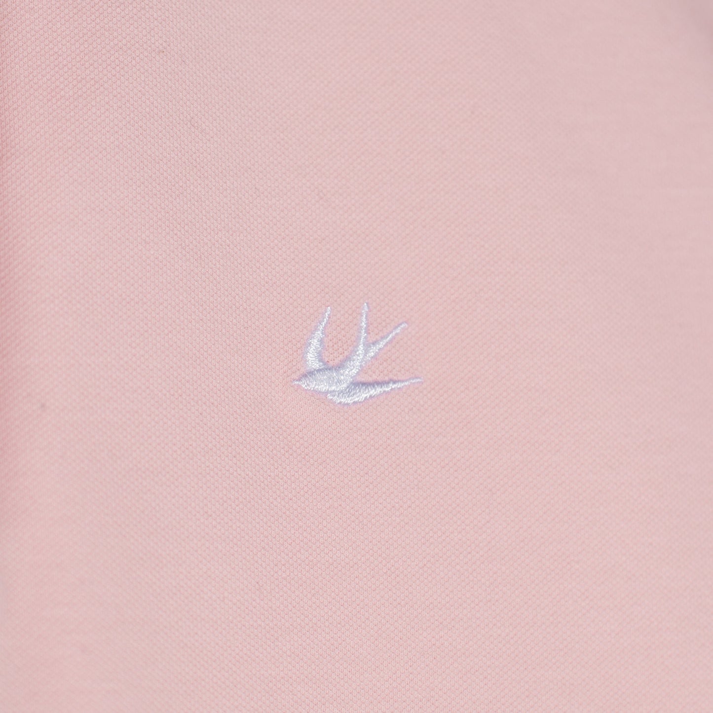 Supima Pique Sleeveless Polo - White/Perfect Pink