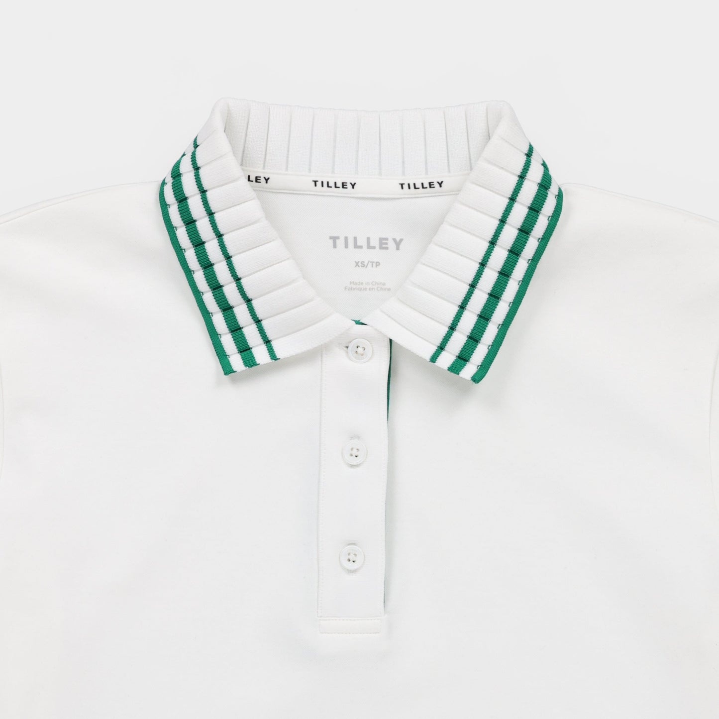 Team Polo - White/Sport Green