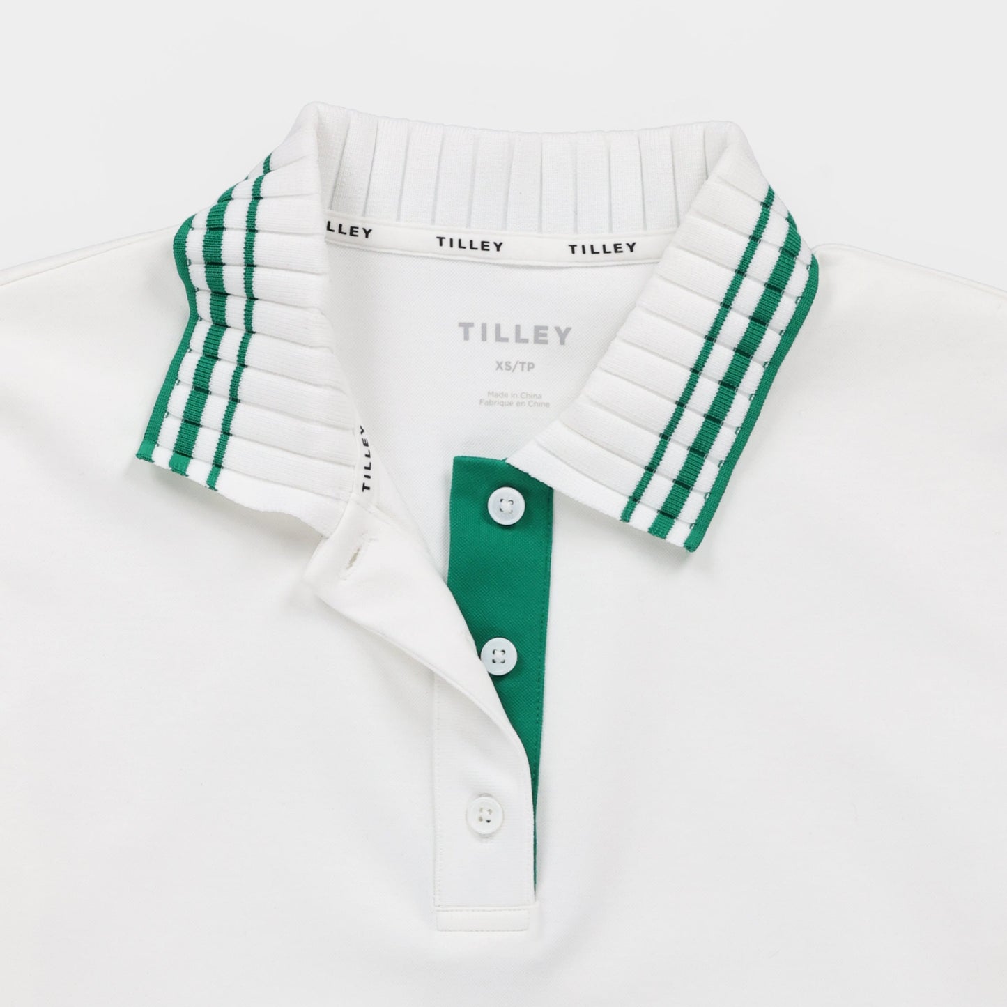 Team Polo - White/Sport Green