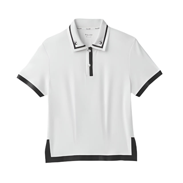 Boxy Polo - White/Black