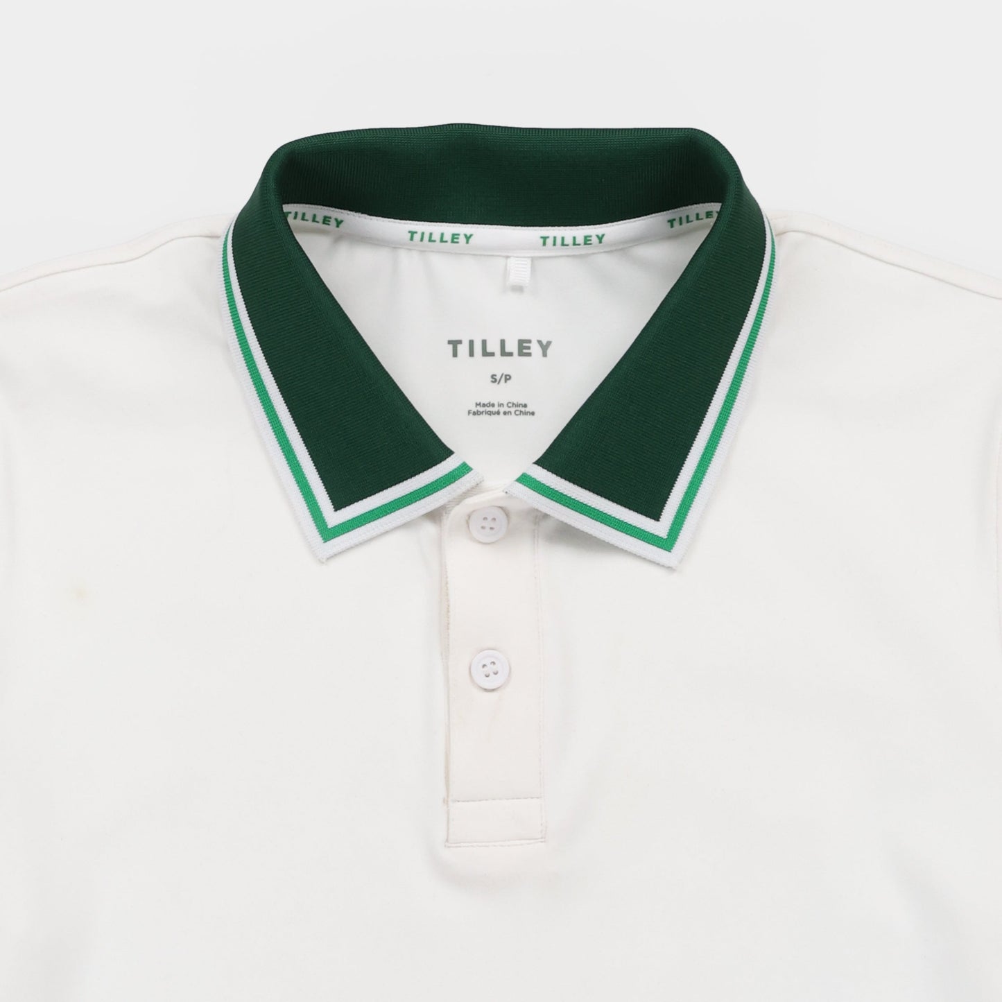 Tech Jersey Club Polo - White/Sport Green