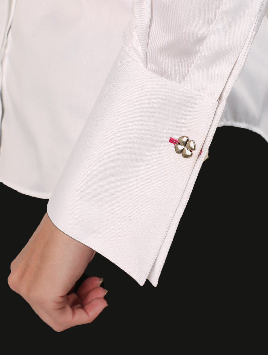 Clover Cufflinks - Silver