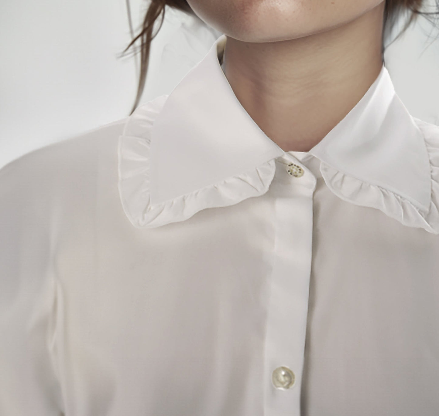 Ruffle Collar Shirt