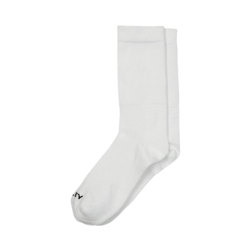 Mid Calf Travel Sock - White