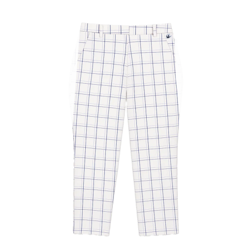 Match Point Check Pant - White/Blue Check