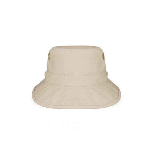 Tilley Bucket Hat - Tan Pink Tartan