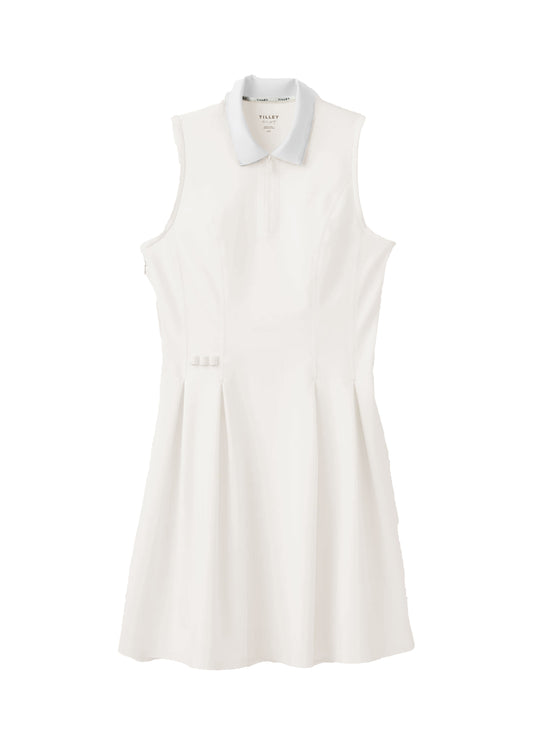 Polo Dress - White/White