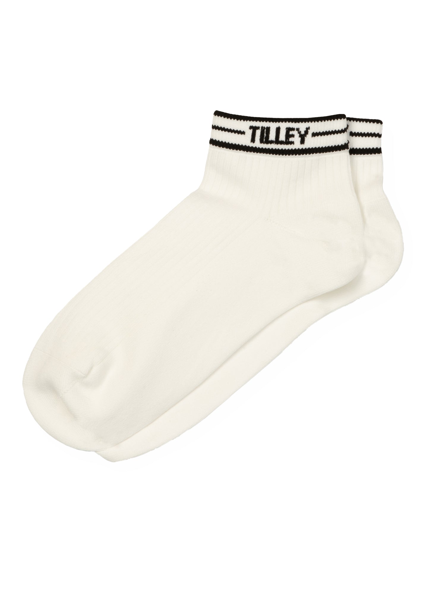 Tipped Ankle Sock - White/ Red