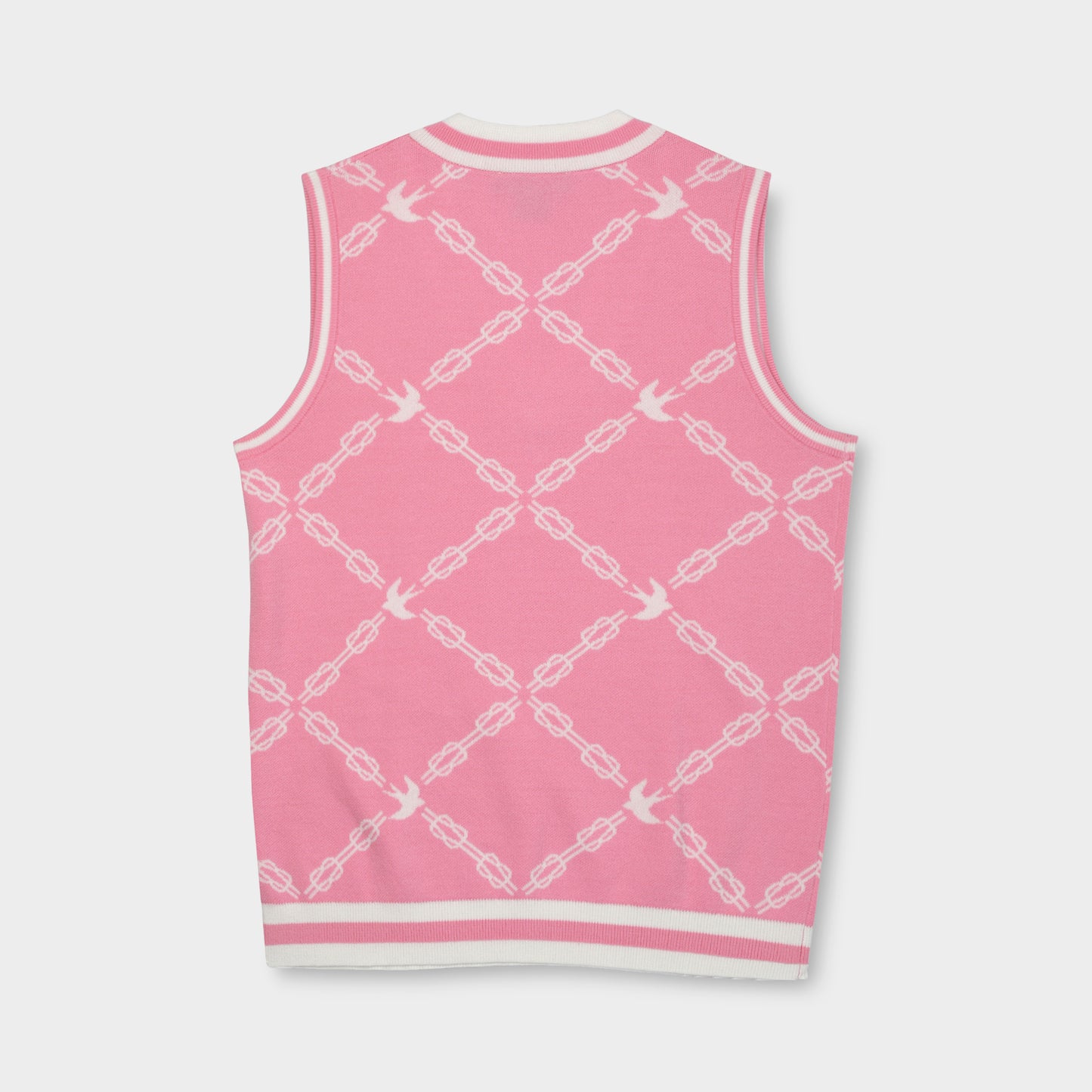 Birdie Jacquard Vest - Pink