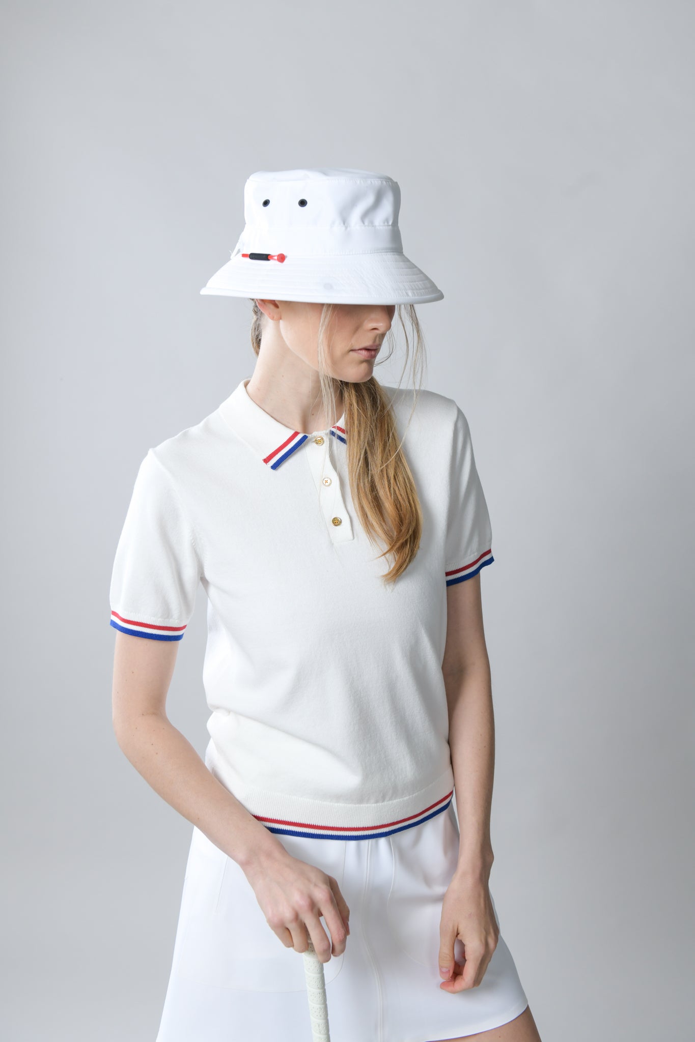 Albatross Polo - White/Red