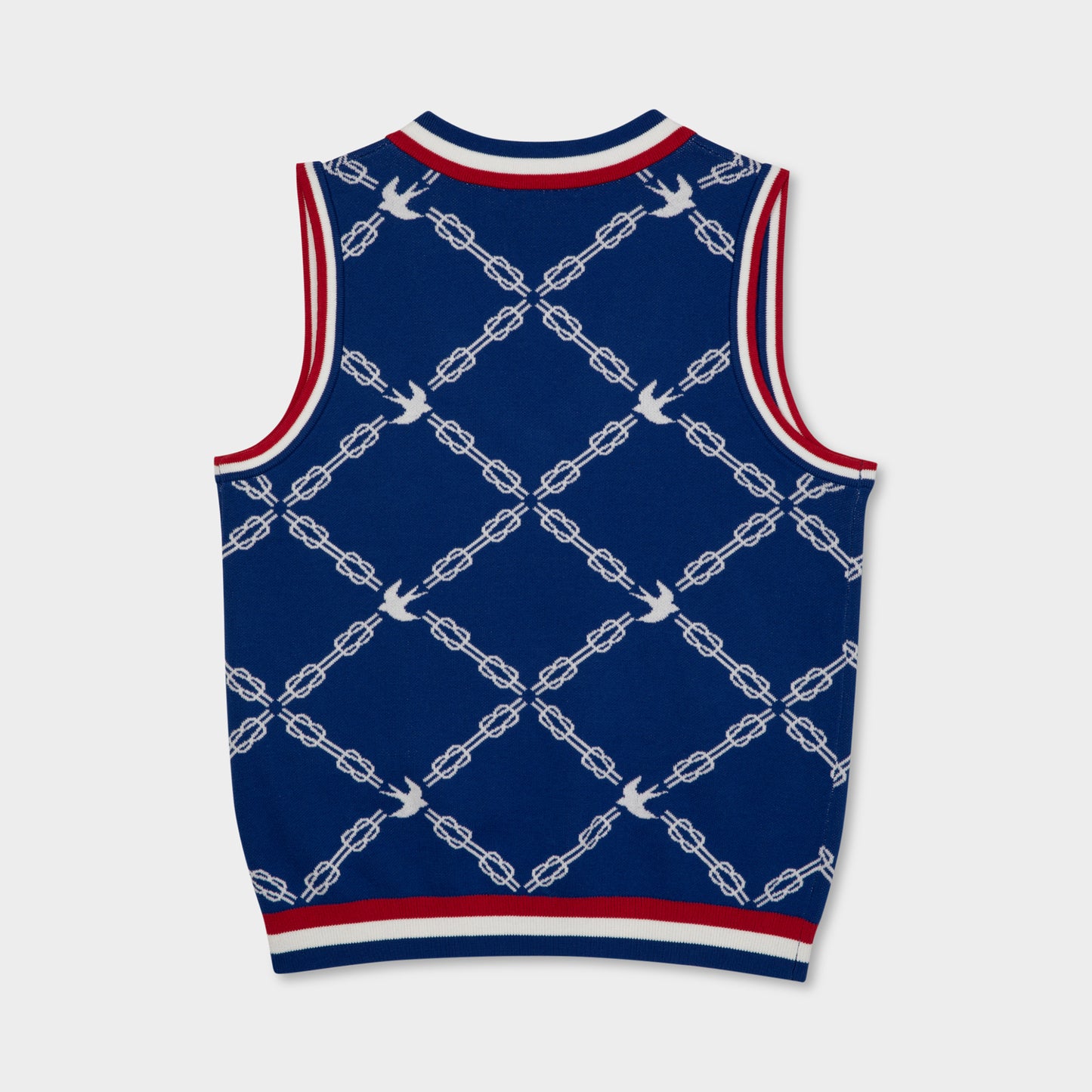 Birdie Jacquard Vest - Blue