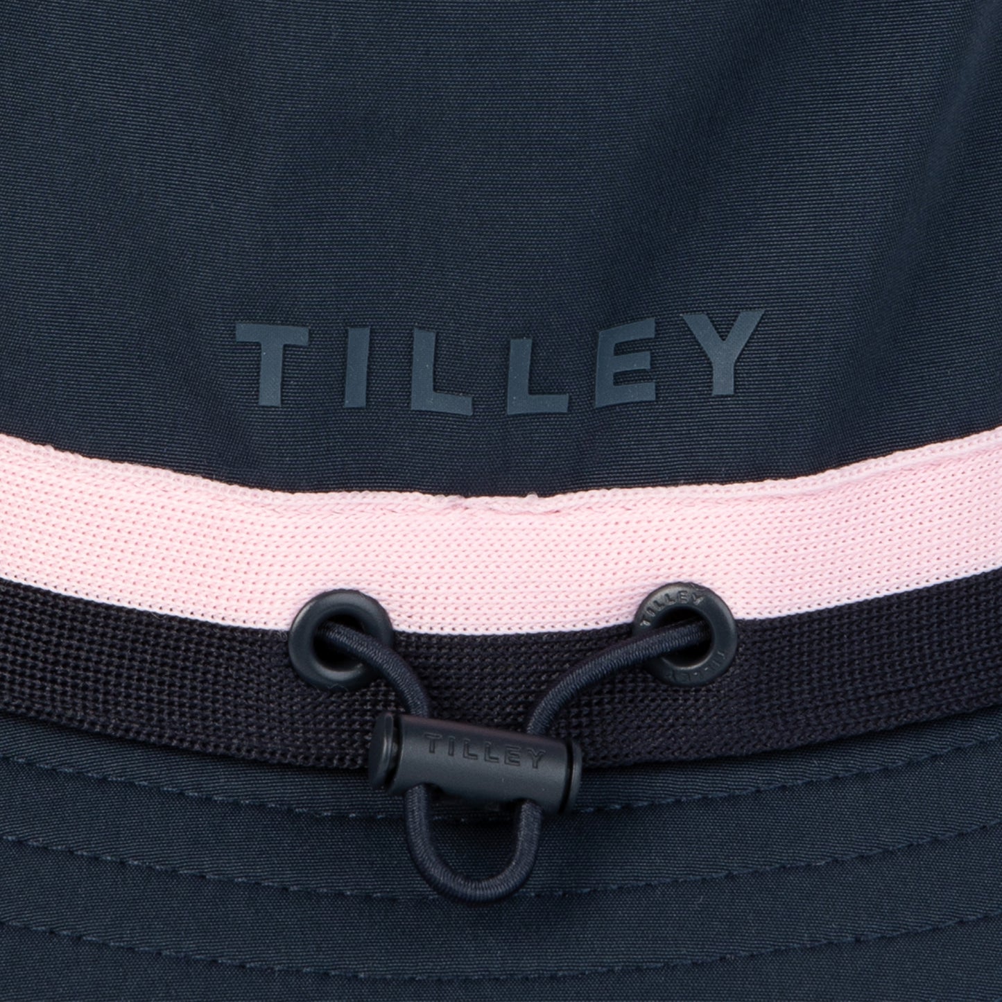 Ribbon Bucket - Navy/Pink Stripe