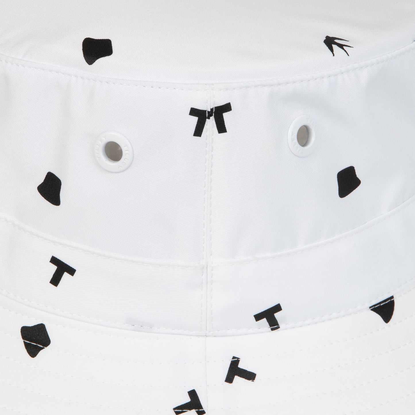 Icon Print Golf Bucket - White/Black Print