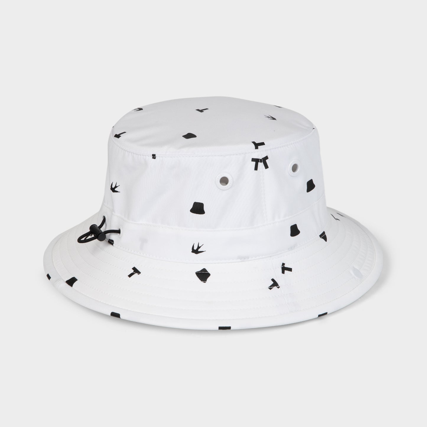 Icon Print Golf Bucket - White/Black Print