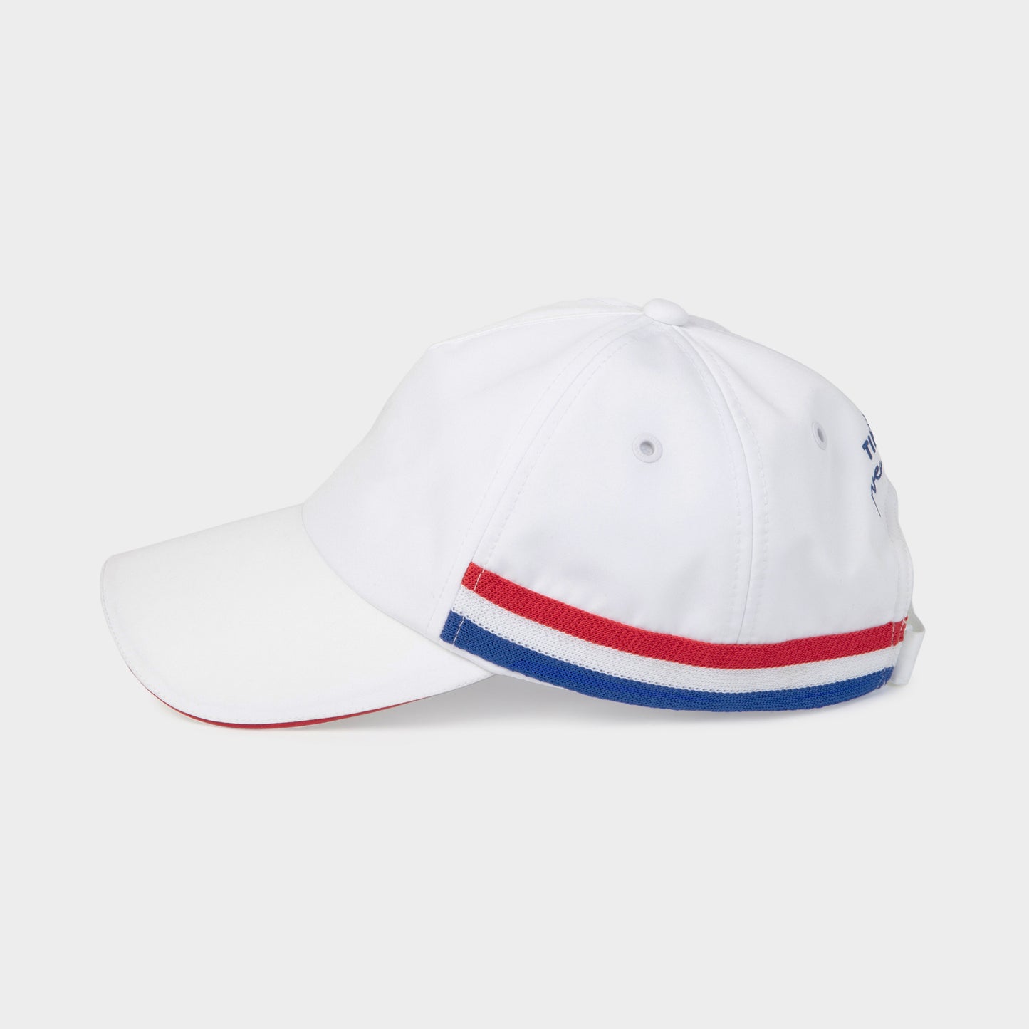 Ribbon Cap - White/Red Stripe