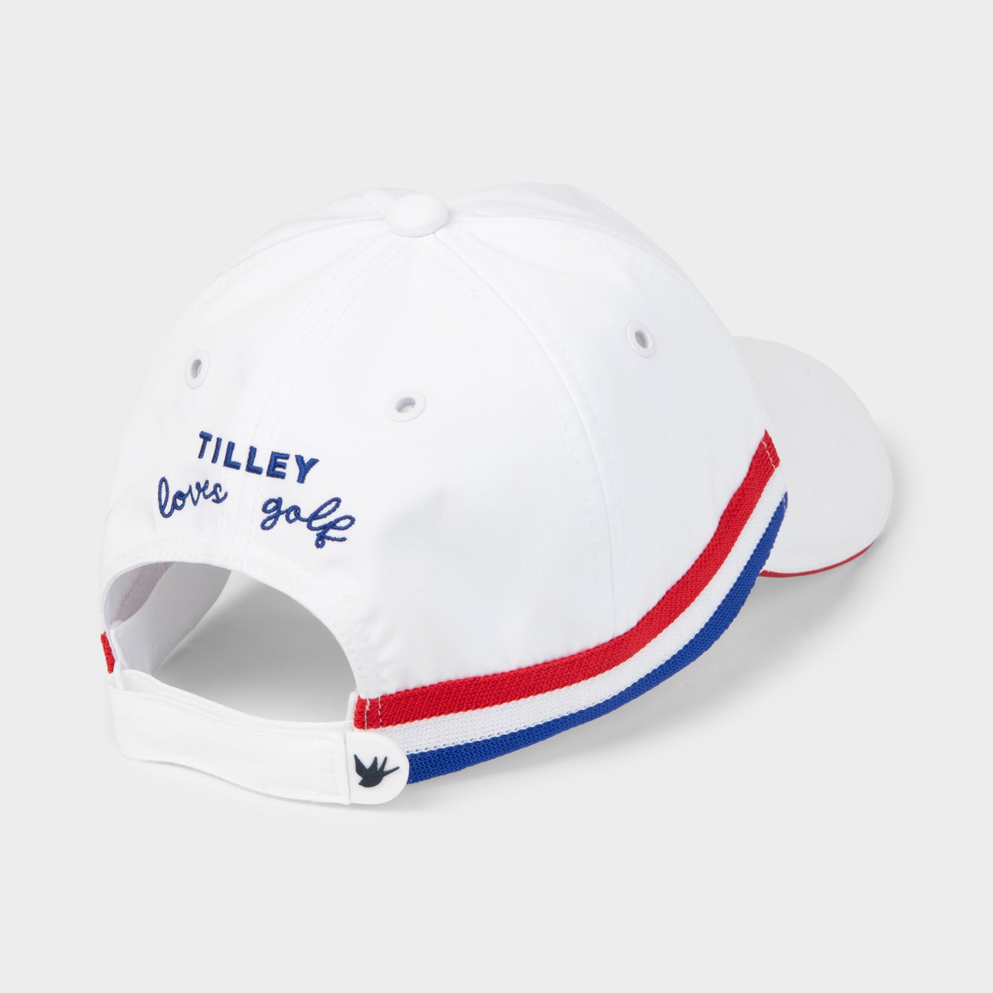 Ribbon Cap - White/Red Stripe