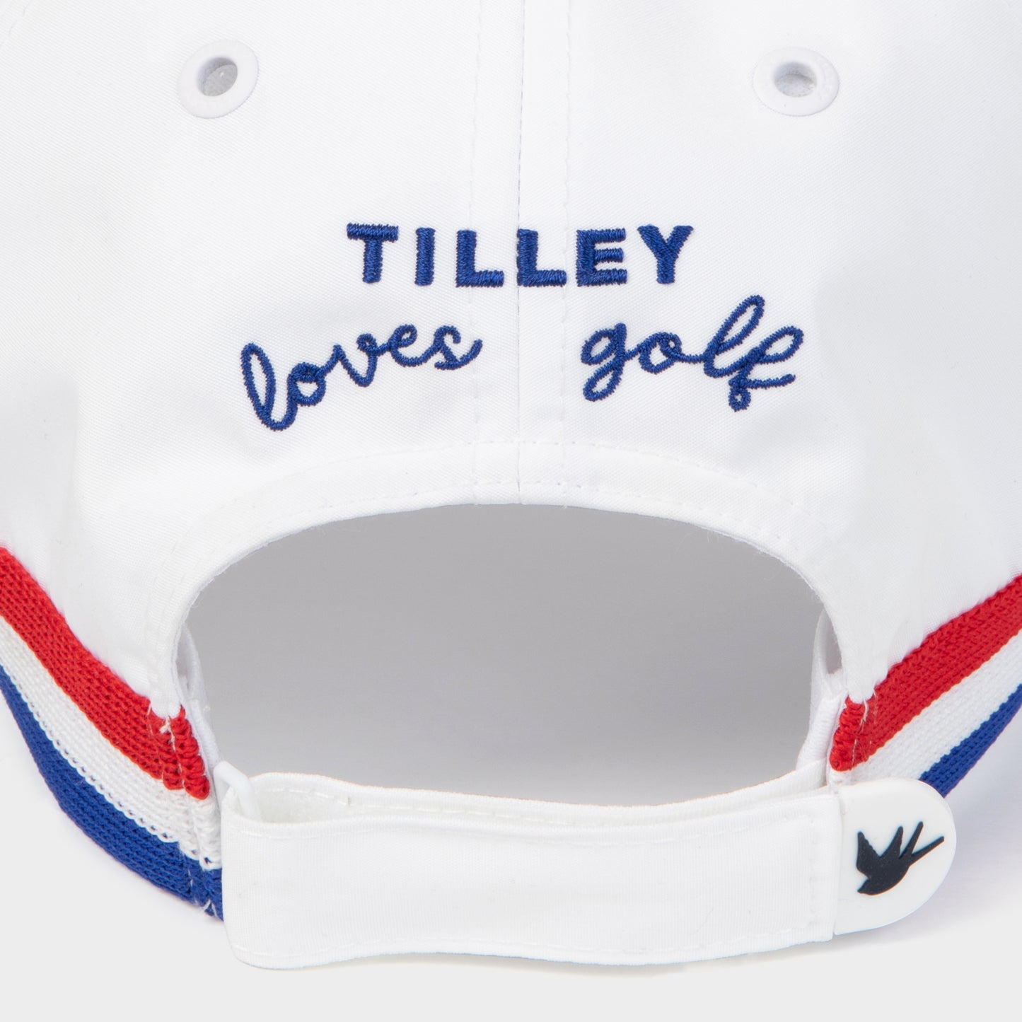 Ribbon Cap - White/Red Stripe
