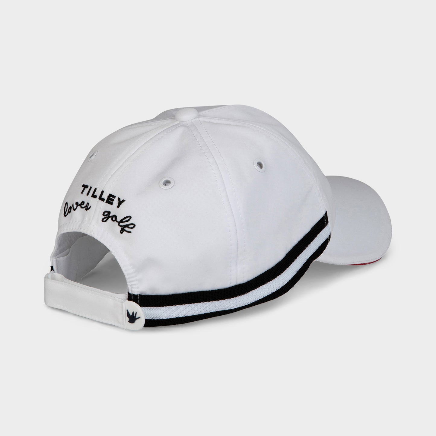 Ribbon Cap - White/Black Stripe